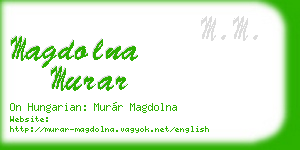 magdolna murar business card