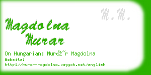 magdolna murar business card